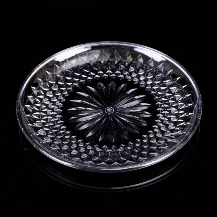 5 PCS Acrylic Round Transparent Fruit Dish, Diameter: 30cm