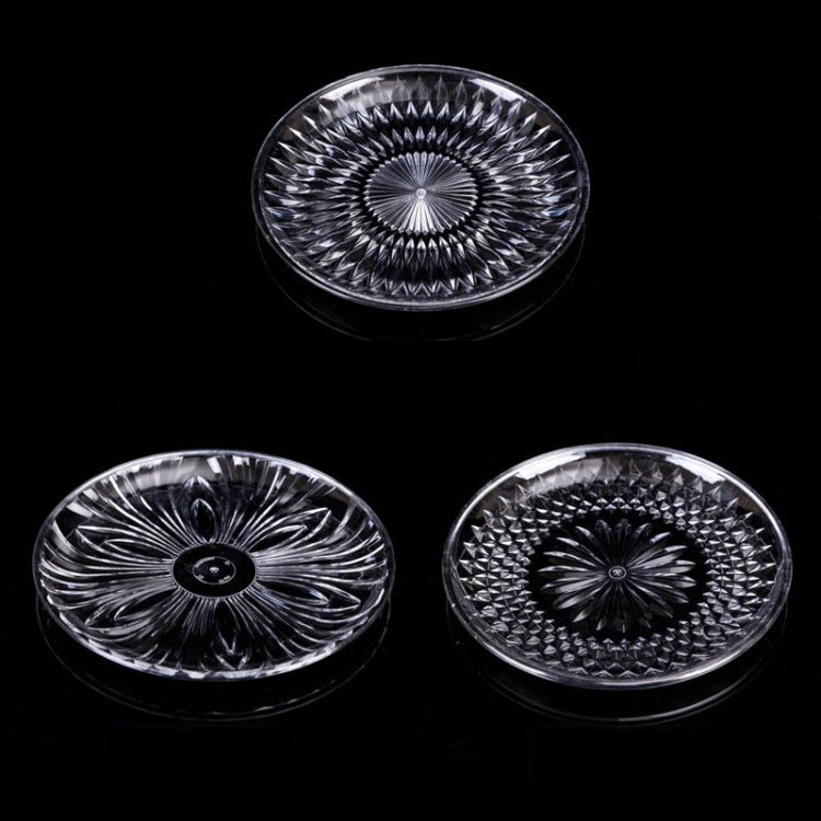 5 PCS Acrylic Round Transparent Fruit Dish, Diameter: 30cm