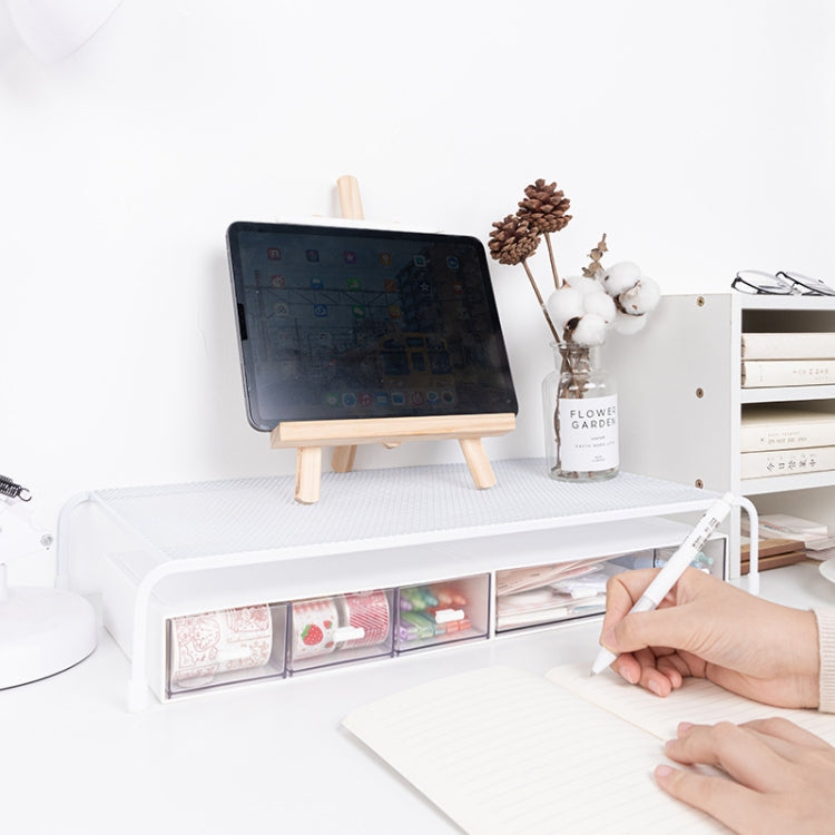 Computer Elevated Rack Monitor Bracket Storage Rack,Style: Single Layer