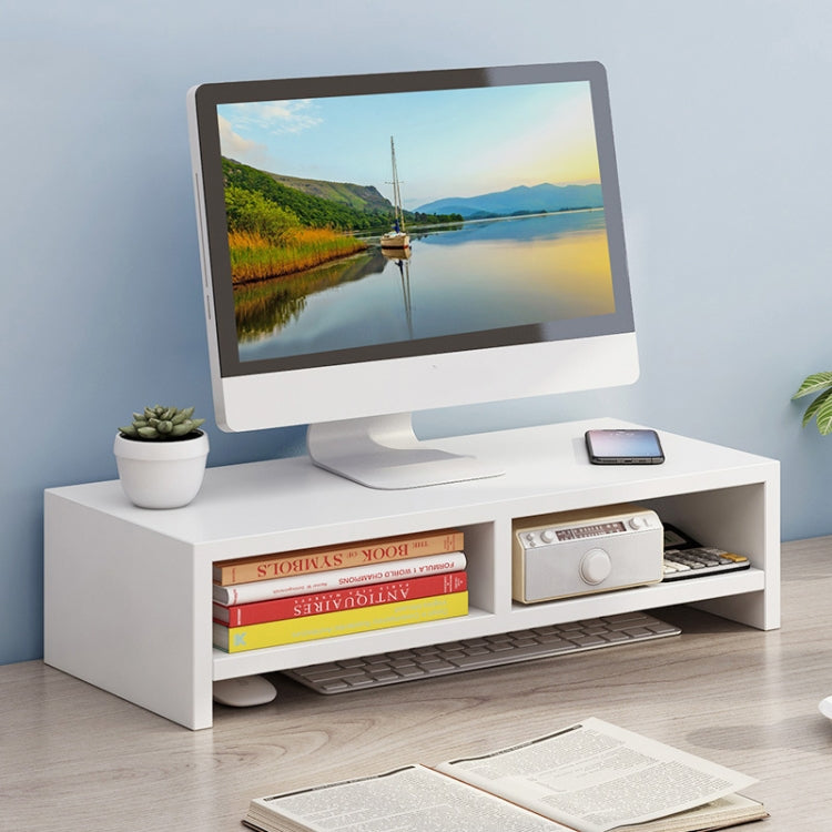 Computer Elevated Rack Monitor Bracket Storage Rack,Style: Double Layer