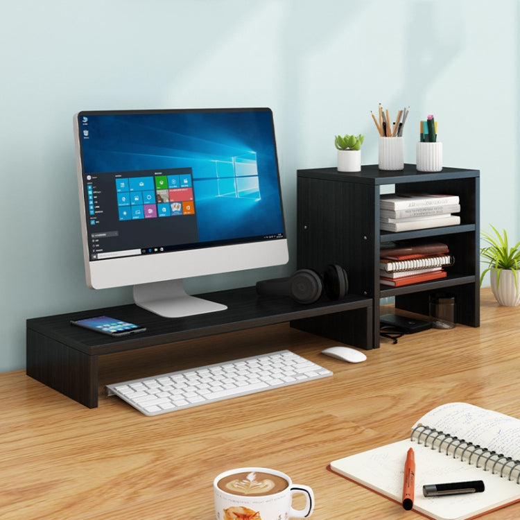 Computer Elevated Rack Monitor Bracket Storage Rack,Style: Single Layer+Three Layers