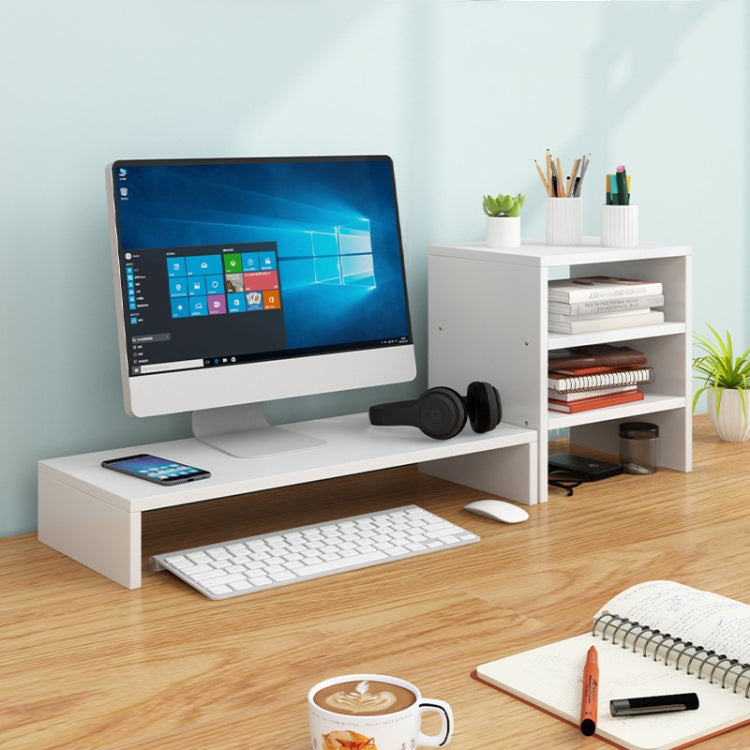 Computer Elevated Rack Monitor Bracket Storage Rack,Style: Single Layer+Three Layers