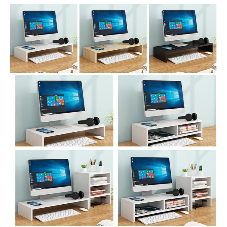 Computer Elevated Rack Monitor Bracket Storage Rack,Style: Single Layer+Three Layers