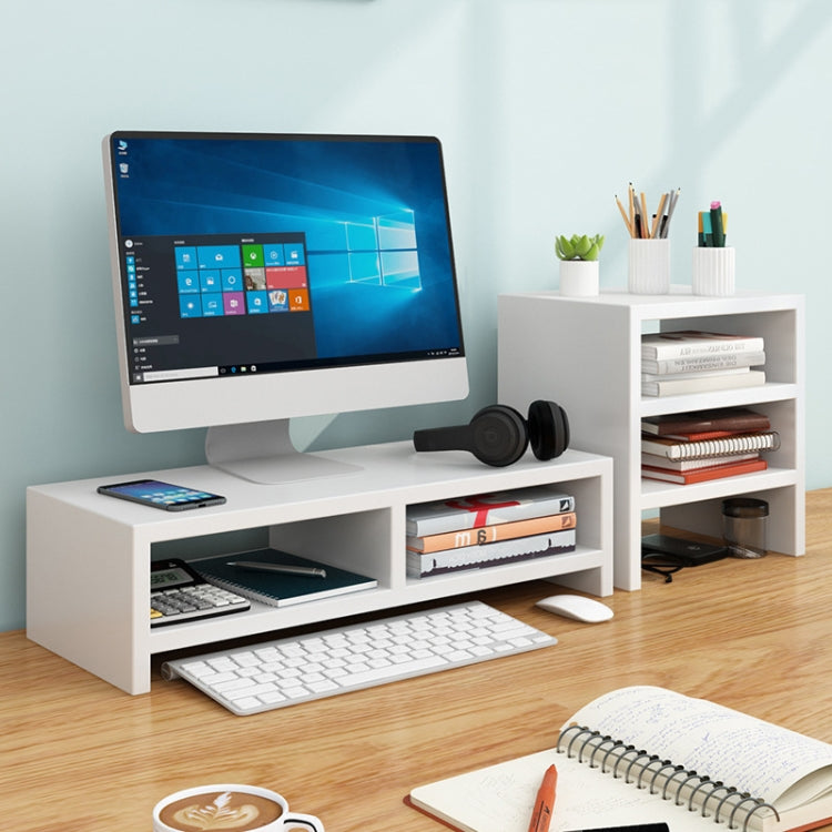 Computer Elevated Rack Monitor Bracket Storage Rack,Style: Double Layer+Three Layers