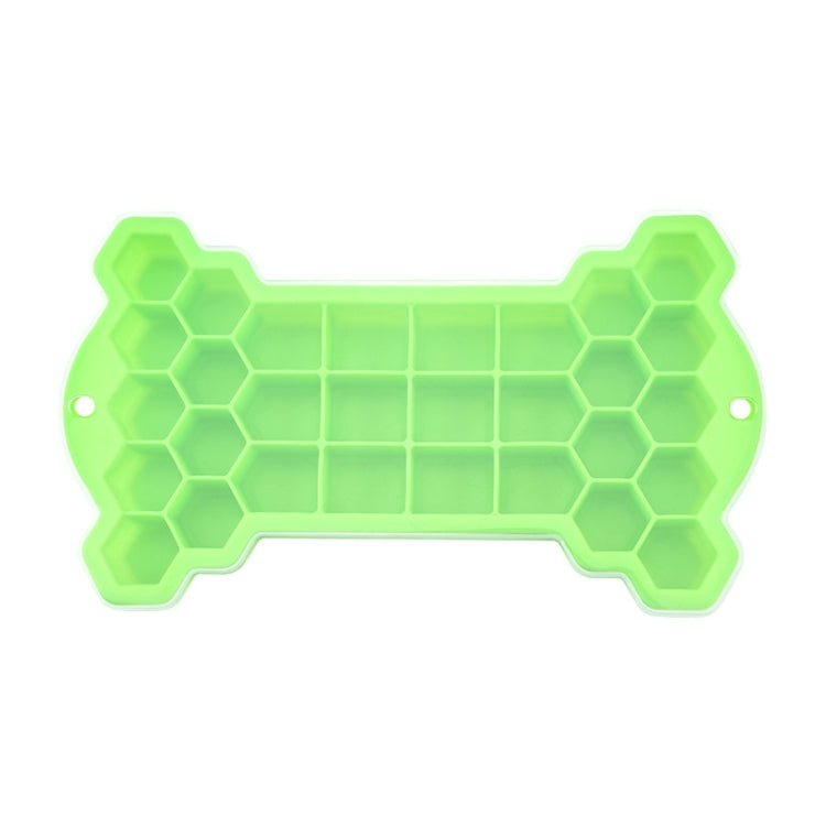 2 PCS 30 Grid Bone Honeycomb Silicone Ice Cube Mold with Lid