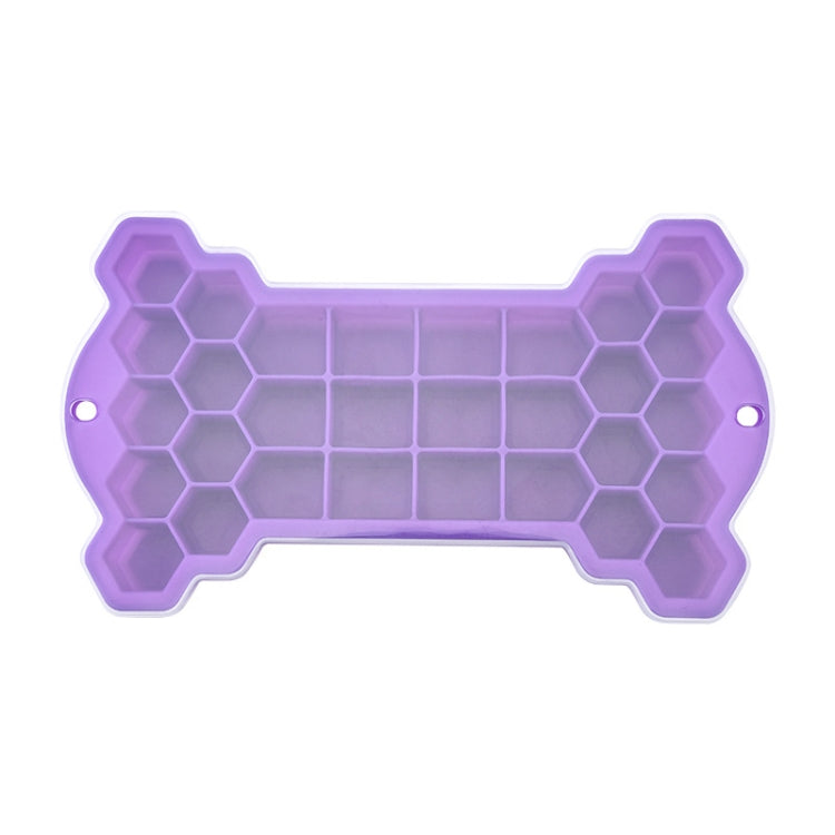 2 PCS 30 Grid Bone Honeycomb Silicone Ice Cube Mold with Lid