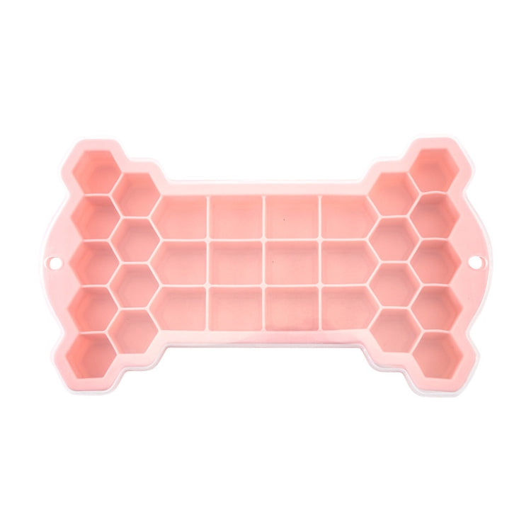 2 PCS 30 Grid Bone Honeycomb Silicone Ice Cube Mold with Lid