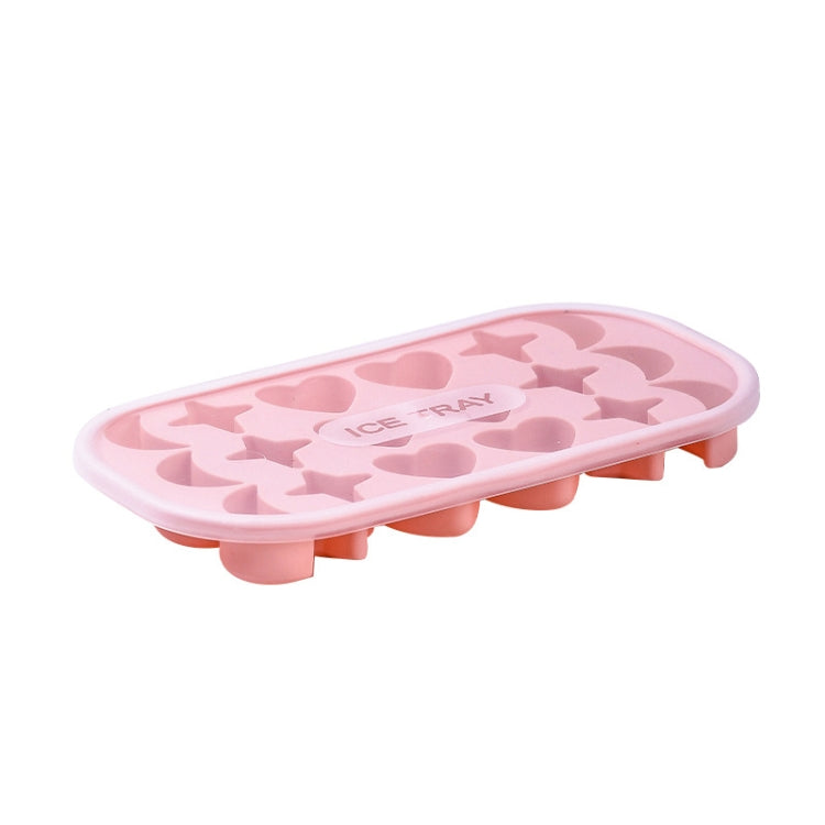 2 PCS 18 Grid Household Soft Bottom Silicone Ice Maker with Lid