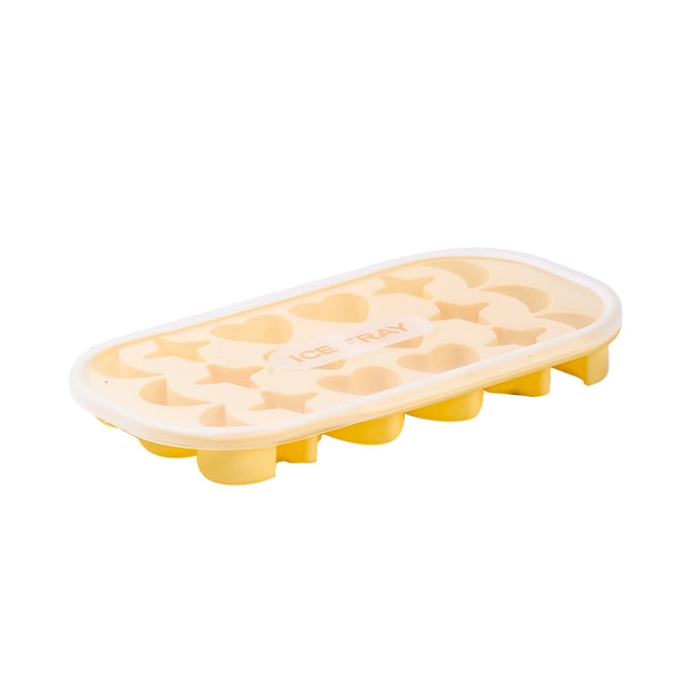 2 PCS 18 Grid Household Soft Bottom Silicone Ice Maker with Lid