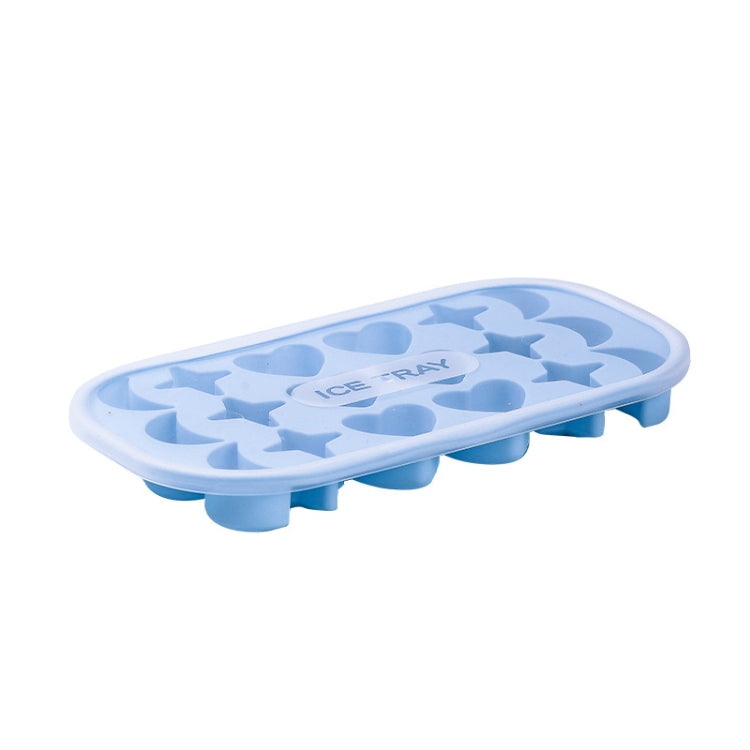 2 PCS 18 Grid Household Soft Bottom Silicone Ice Maker with Lid
