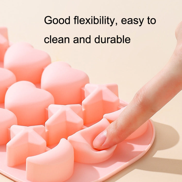 2 PCS 18 Grid Household Soft Bottom Silicone Ice Maker with Lid