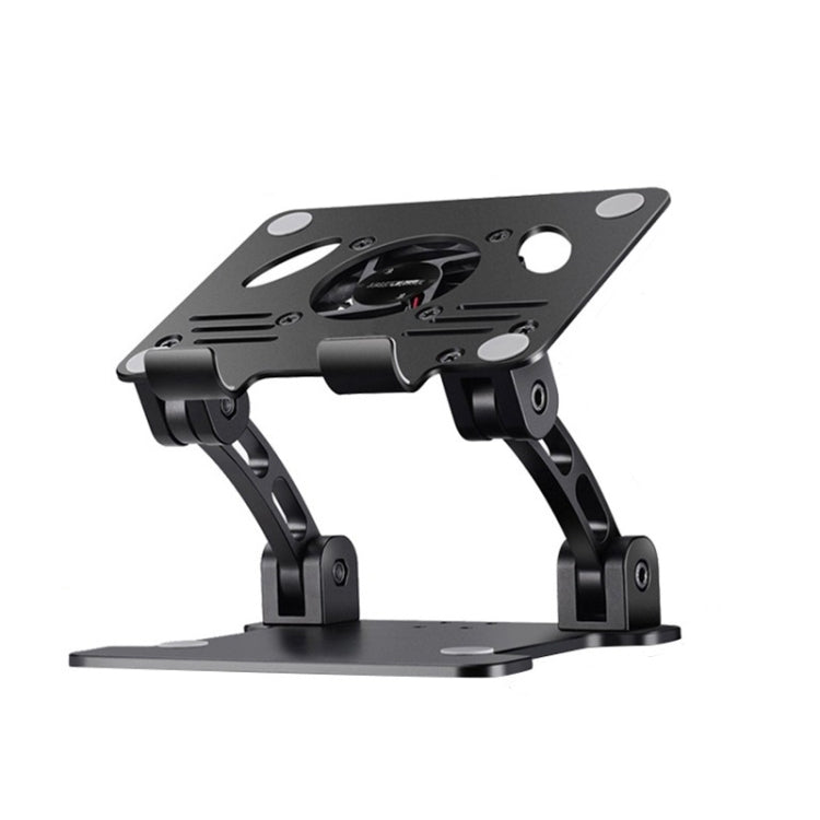 double Rod Laptop Folding Lift Stand Tablet Stand with Fan Radiator