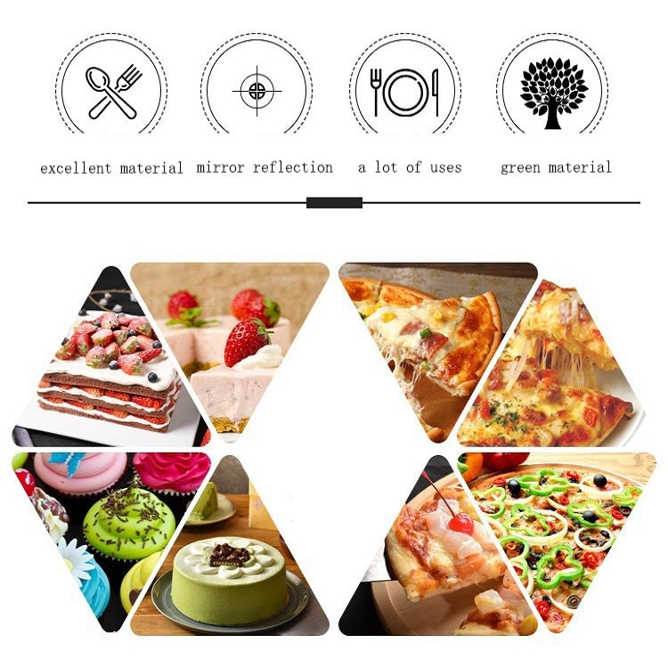 4 PCS Stainless Steel Triangular Toothed Cake Pizza Shovel