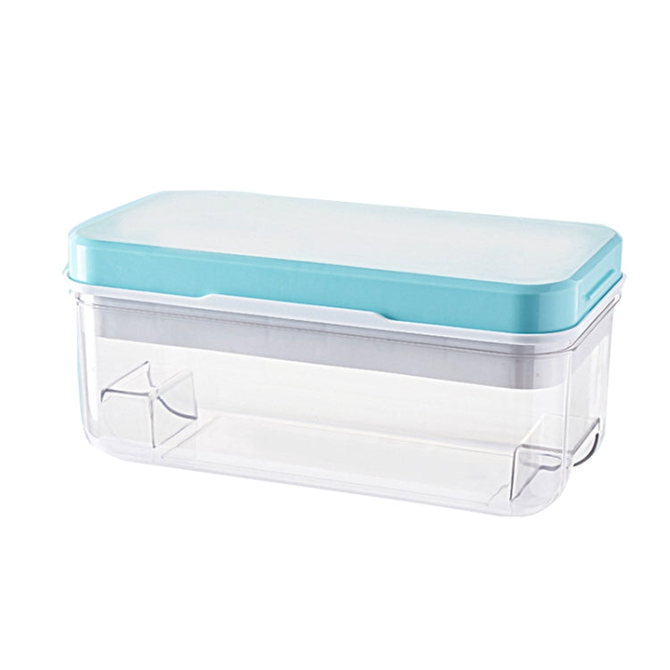 Household Large Capacity Silicone Press Ice Cube Mold, Style: 32 Grid (Blue)