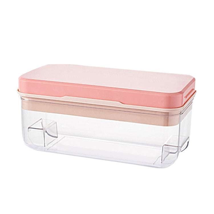 Household Large Capacity Silicone Press Ice Cube Mold, Style: 32 Grid (Pink)