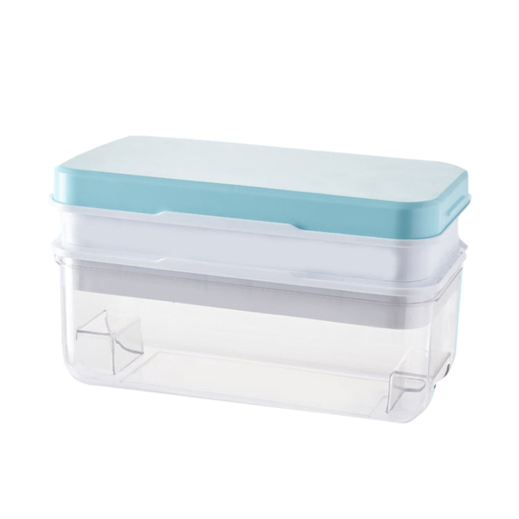 Household Large Capacity Silicone Press Ice Cube Mold, Style: 64 Grid (Blue)