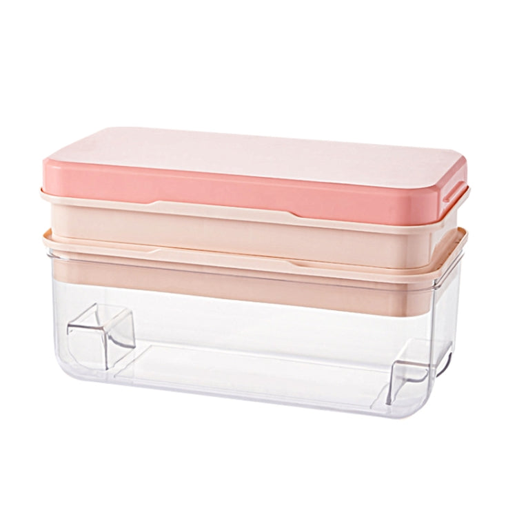 Household Large Capacity Silicone Press Ice Cube Mold, Style: 64 Grid (Pink)