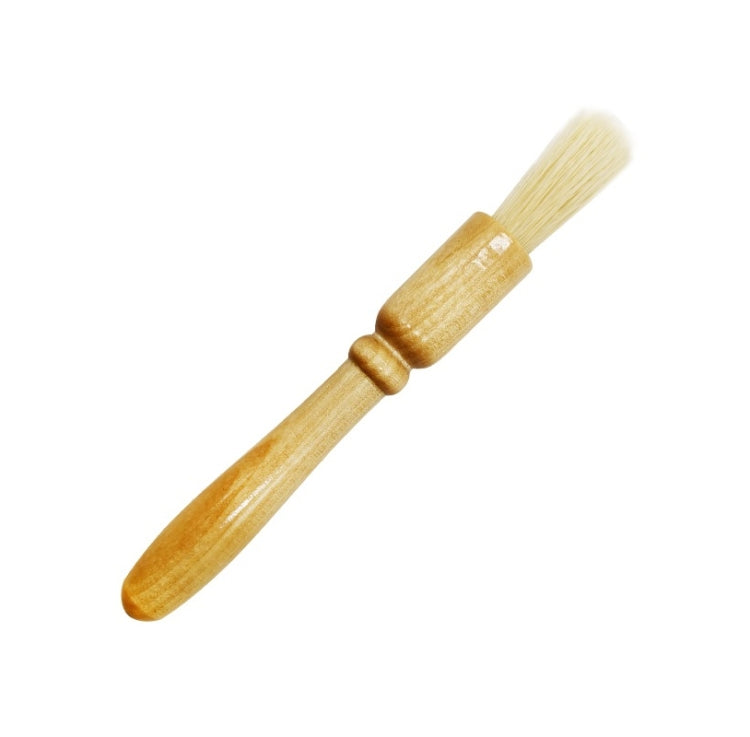 2 PCS Wooden Handle Coffee Grinding Brush Barbecue Brush Pig Bristle Cleaning Brush