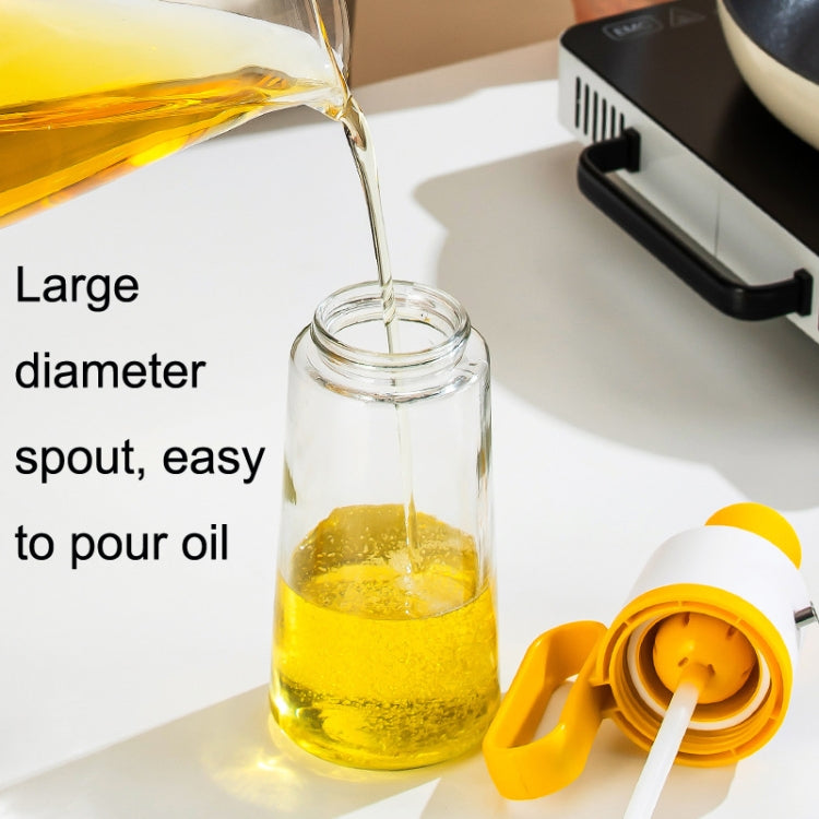 550ml Silicone Brush Head Stainless Steel Oil Pot Seasoning Bottle