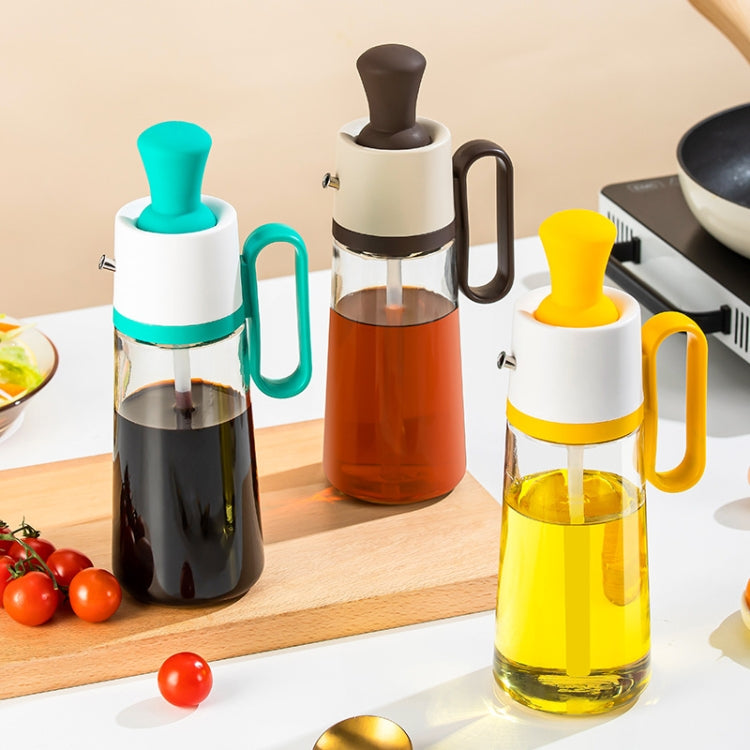 550ml Silicone Brush Head Stainless Steel Oil Pot Seasoning Bottle
