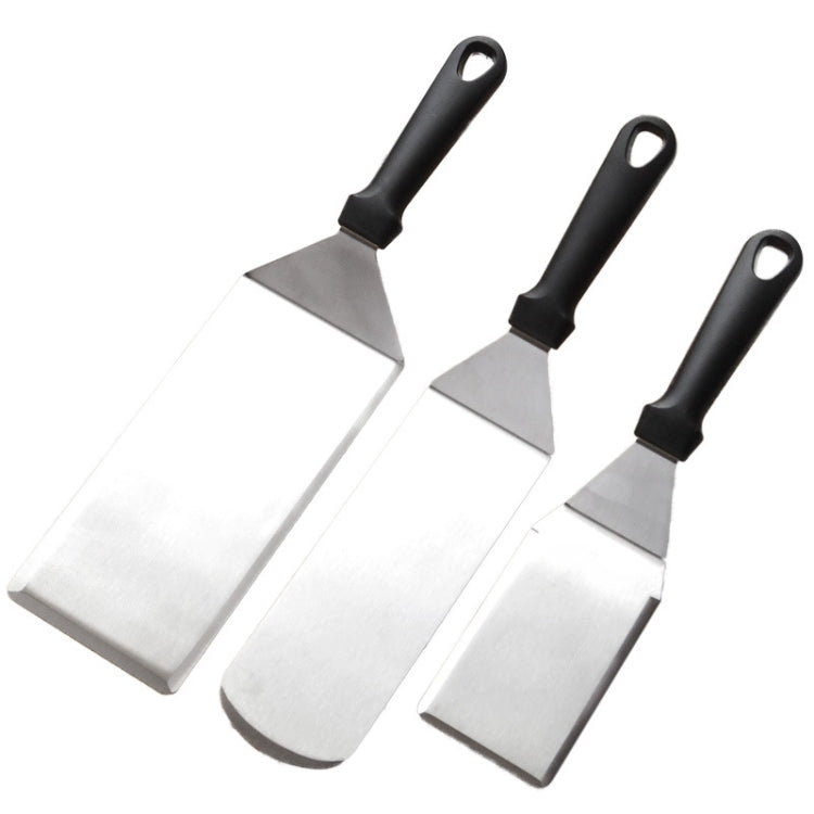 2 PCS Stainless Steel Pizza Spatula Multi-function Pancake Spatula, Specification: 375mm (Square)