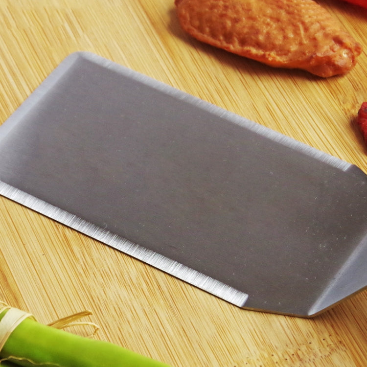 2 PCS Stainless Steel Pizza Spatula Multi-function Pancake Spatula, Specification: 375mm (Square)