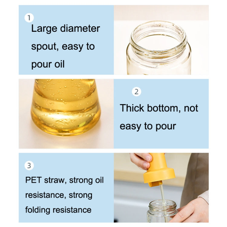 Kitchen Press Quantitative Transparent Oiler Seasoning Bottle