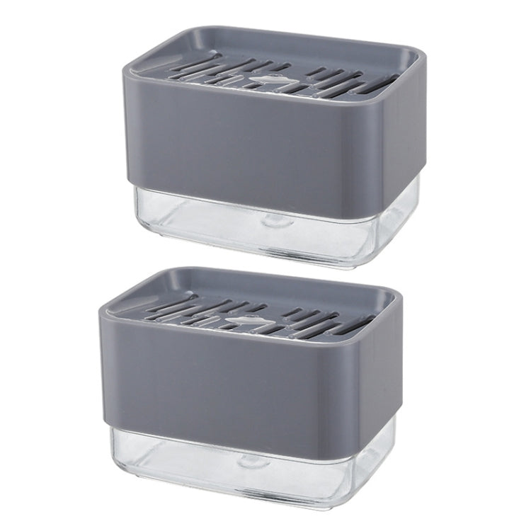 2 PCS Kitchen Detergent Automatic Liquid Dispenser with Sponge Wipe