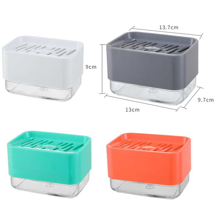 2 PCS Kitchen Detergent Automatic Liquid Dispenser with Sponge Wipe