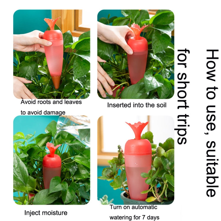 2 PCS Carrot-shaped Automatic Flower Watering Device Seepager