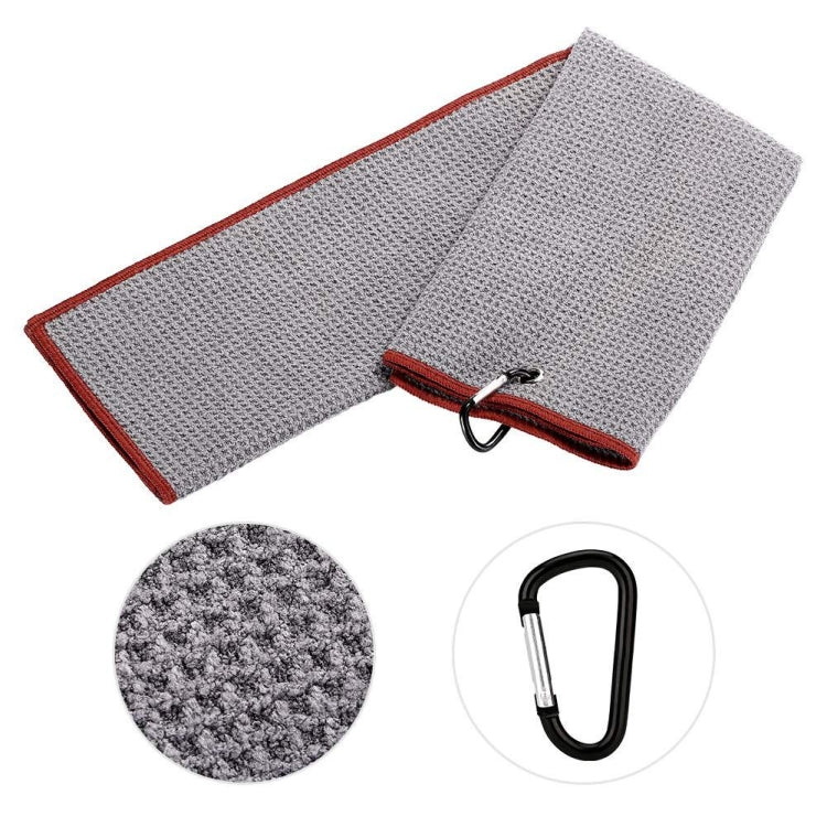 Hook Towel + Club Cleaning Brush Golf Cleaning Set