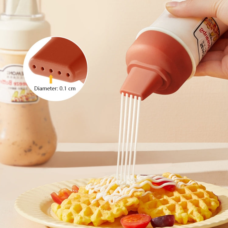 2 PCS DX220112 Perforated Ketchup Honey Salad Dressing Squeeze Bottle with Lid