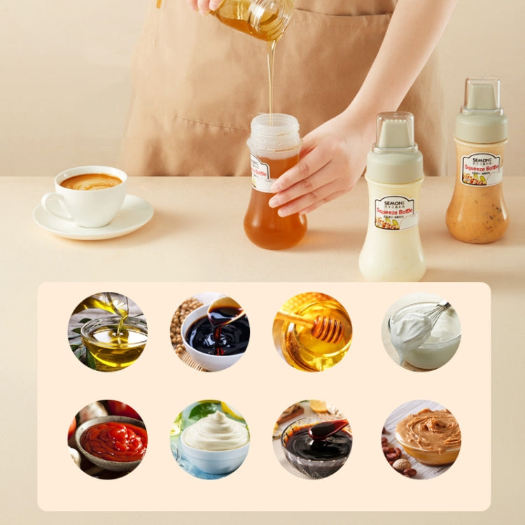 2 PCS DX220112 Perforated Ketchup Honey Salad Dressing Squeeze Bottle with Lid