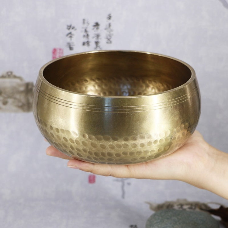Buddha Sound Bowl Yoga Meditation Copper Bowl, Size: Diameter 8.5cm(Bowl+Mat+Wooden Stick+Linen Bag)