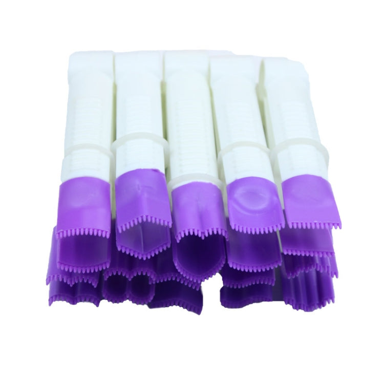 2 Sets Plastic Lace Clip Fondant Cake Shape Baking Tool Set(White Purple)