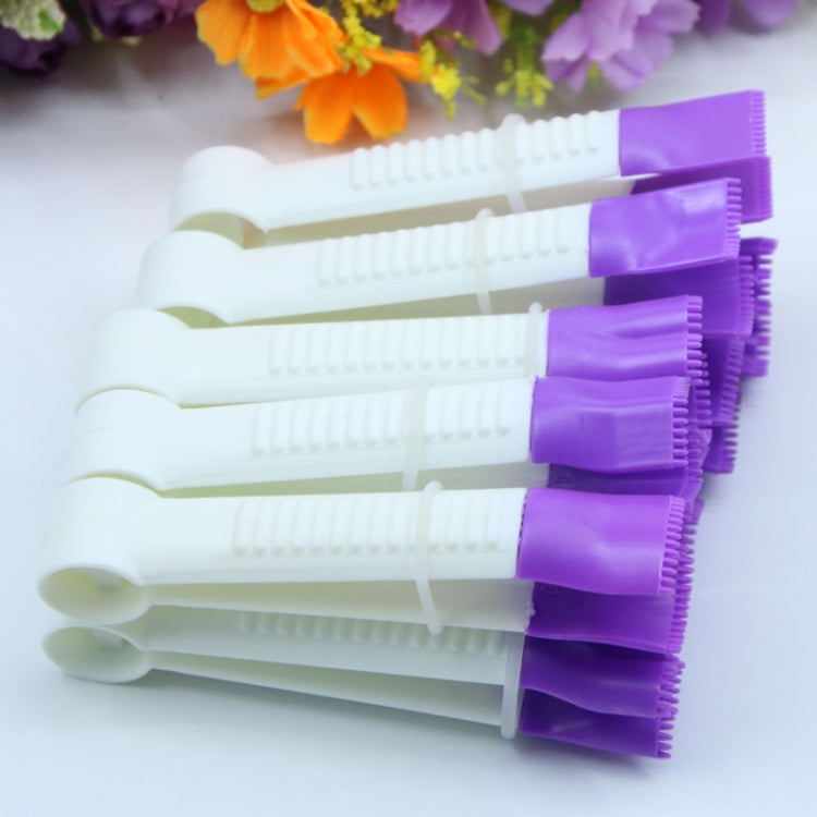2 Sets Plastic Lace Clip Fondant Cake Shape Baking Tool Set(White Purple)