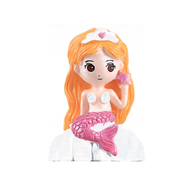 10 PCS Beach Ocean Series Resin Craft Ornament Mermaid 1