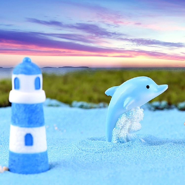 10 PCS Beach Ocean Series Resin Craft Ornament Mermaid 2