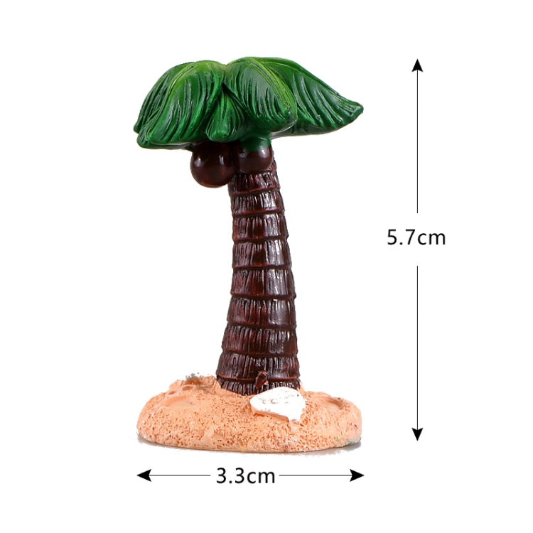 10 PCS Beach Ocean Series Resin Craft Ornament Big Tree
