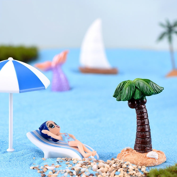 10 PCS Beach Ocean Series Resin Craft Ornament Lighthouse