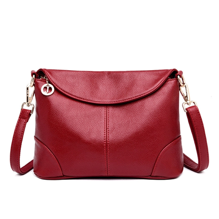 Ladies Fashion Single Shoulder Soft Leather Small Square Bag