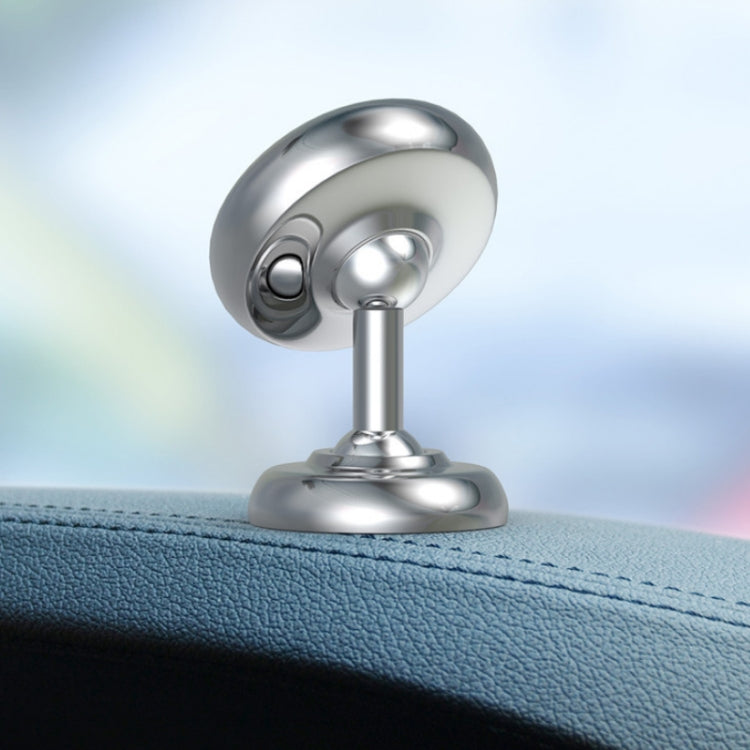 Car Aluminum Alloy Magnetic Mobile Phone Holder, Colour: Silver (Luminous)