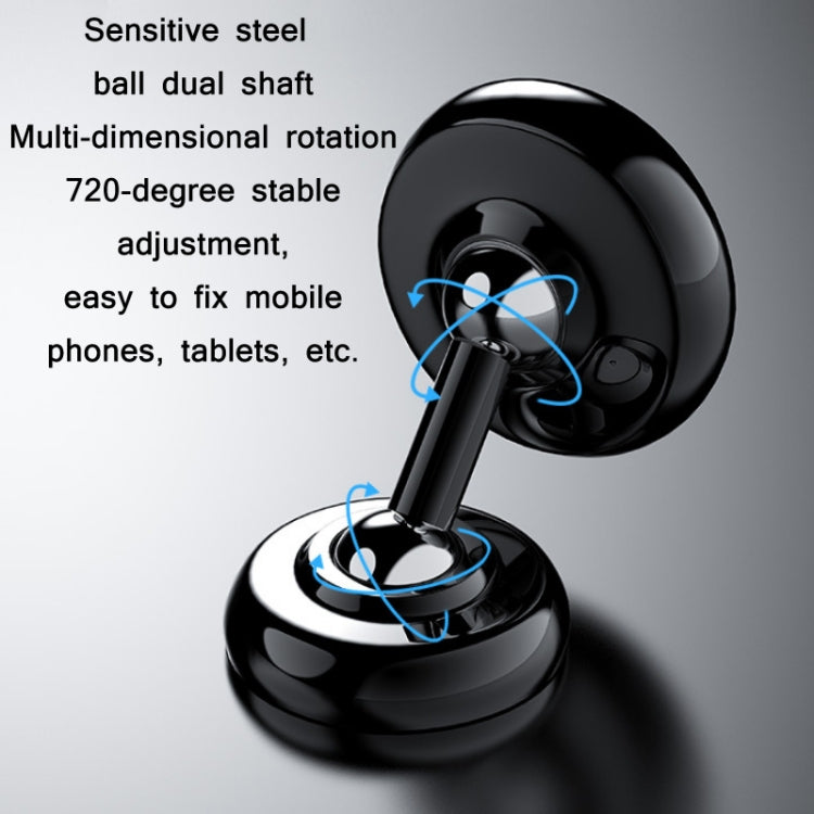 Car Aluminum Alloy Magnetic Mobile Phone Holder, Colour: Silver (Luminous)