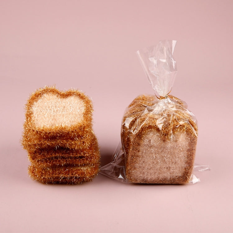 6 PCS / Bag Bread Shape Dish Towel Acrylic Polyester Dish Cloth
