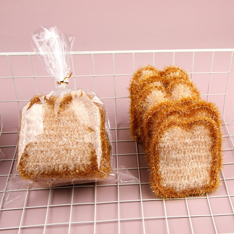 6 PCS / Bag Bread Shape Dish Towel Acrylic Polyester Dish Cloth