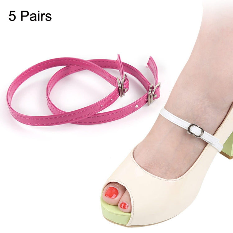 5 Pairs High Heels Leather Shoes Anti-heel Laces