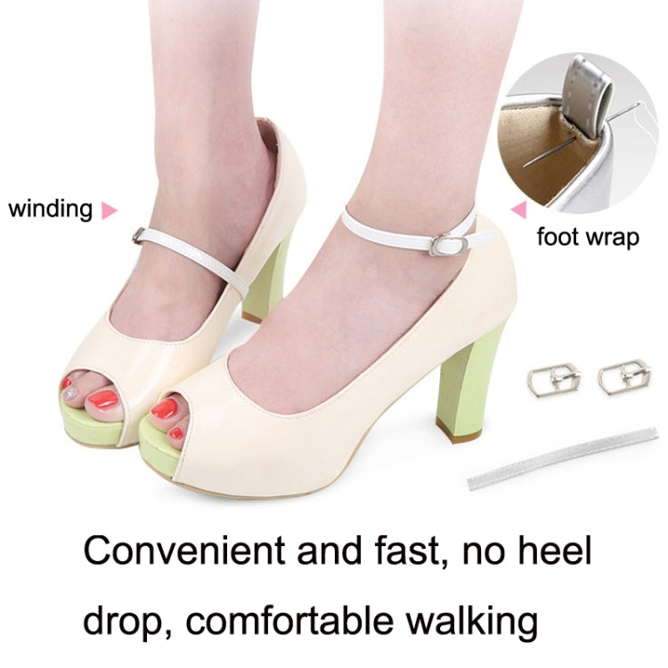 5 Pairs High Heels Leather Shoes Anti-heel Laces