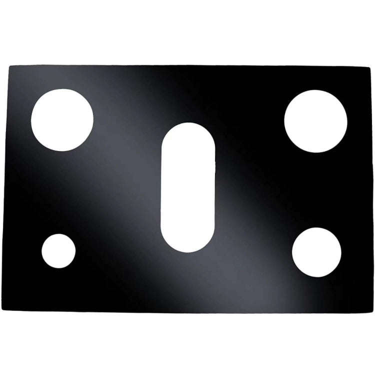 Gas Stove 5-hole Oil-proof Pad Teflon Protective Cover Anti-dirty Pad, Size: 0.3mm(Black)