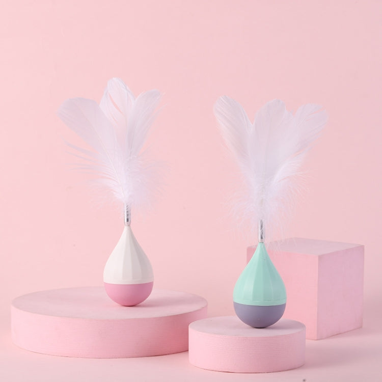 Cat Interactive Toy to Relieve Boredom Feather Tumbler Amusing Cat Stick