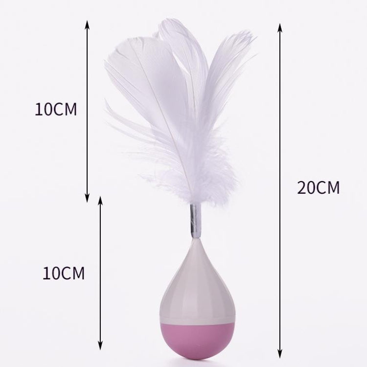 Cat Interactive Toy to Relieve Boredom Feather Tumbler Amusing Cat Stick